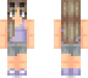 violet woods - summer coastal hike, tank top, no backpack