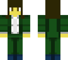 yo con un traje verde