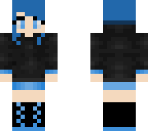 blue girl (hood down)