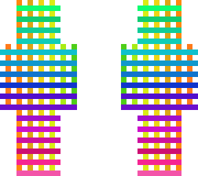 colorful block man