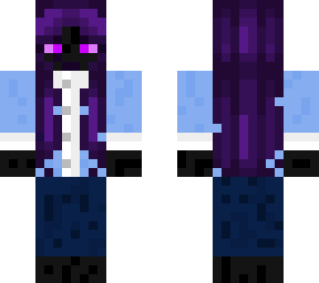 enderman with light blue suit