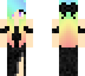 fancy rainbow hair