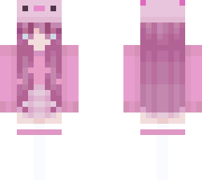 pink axolotl girl