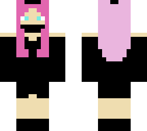 pink haired gamer girl skin