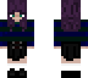purple hair girl