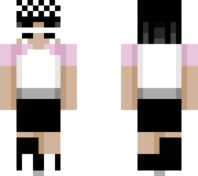 black,white and pink girl