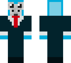 blue monke in suit
