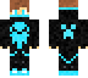 light blue gamer with cool effekts