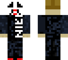 skin whit a mask