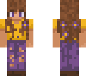 yellow and purple girl