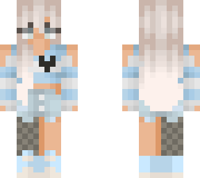 ~: she likes blue -