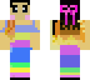 a rainbow dress
