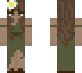 green dress