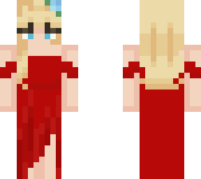 red dress