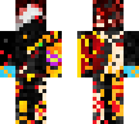 skin ninjarobot yt with death!!! with white hair