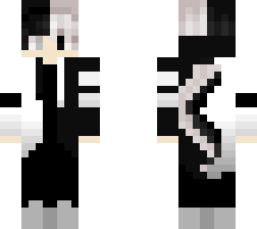 black and white