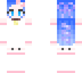 blue hair girl