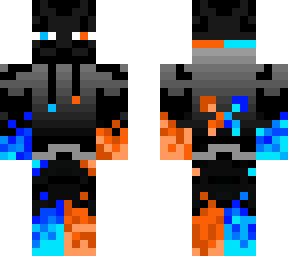 blue+orange enderman