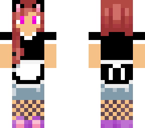 kara in a cat maid outfit