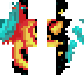 opposite sides