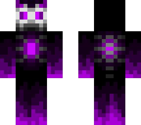 purple burning creature