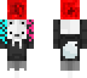 arctic fox carrying redstone block