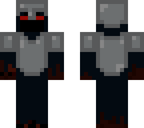 darkened with iron armor