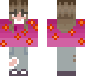 sunset flower sweater (revamp)