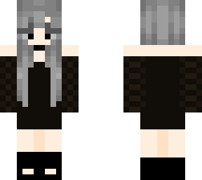 **black mini dress** | Minecraft Skin