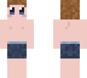swimsuit - blue trunks