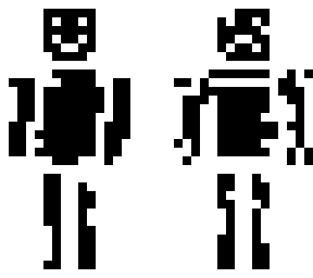 white and black