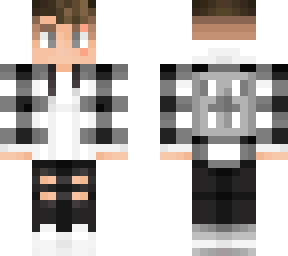 black and white plaid