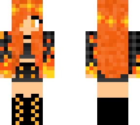 fire gamer girl