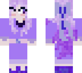 purple haired girl
