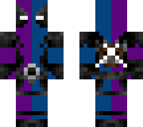 blue and purple deadpool