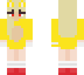 girl in gold hedgehog hood