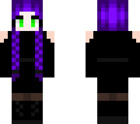 goth dress for the rave'n with braided hair (inspired by wednesday)