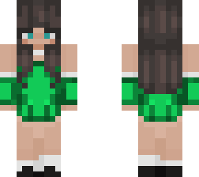 green dress