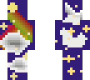 moon night rainbow pixel art