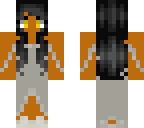 yellow eyed silver dress girl