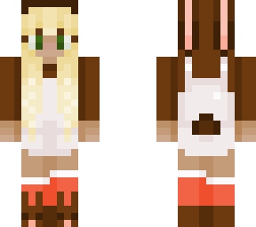 brown bunny girl dark skin girl