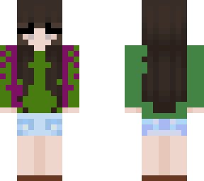 girl with green sweater