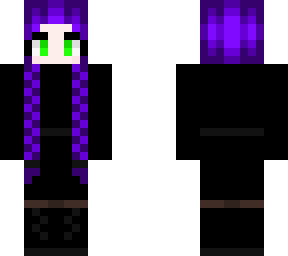 goth dress for the rave'n with braided hair (inspired by wednesday) v2