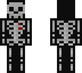skeleton with heart