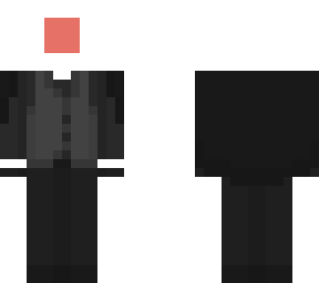 fancy black suit w/ cape