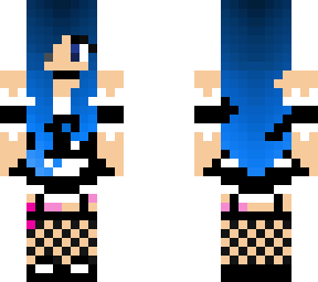 maid with pink ribbons (back removed)