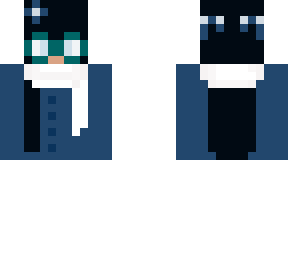 sweater and skirt skin with glasses (redone) (again)