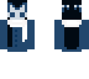 sweater and skirt skin with mask