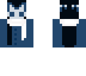 sweater and skirt skin with mask