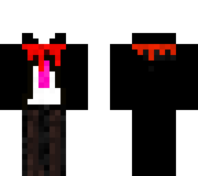 headless guy with a pink tie